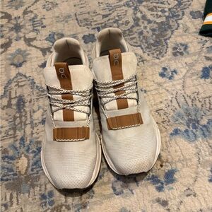 On Running Men's Cream and Brown Sneakers
